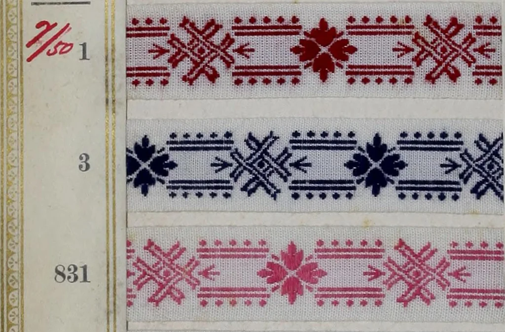 An illustration from [Trims and edgings, 1875, leaf 13