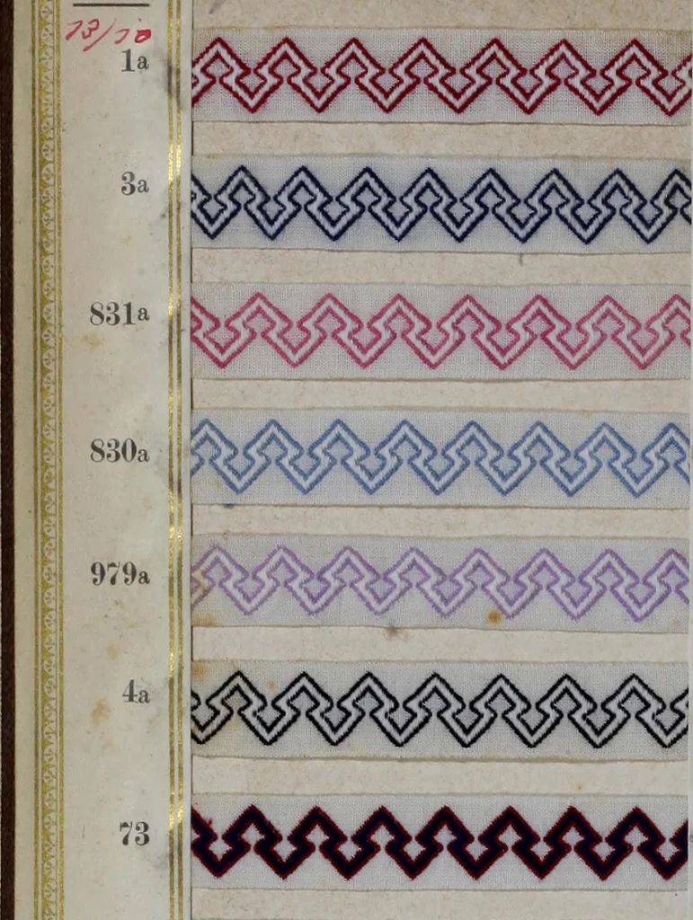 An illustration from [Trims and edgings, 1875, leaf 27