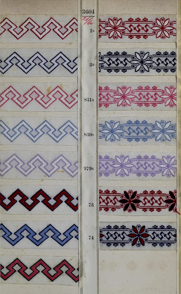 An illustration from [Trims and edgings, 1875, leaf 32