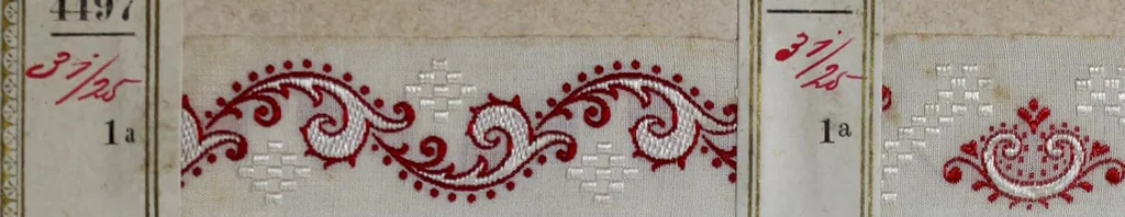 An illustration from [Trims and edgings, 1875, leaf 42