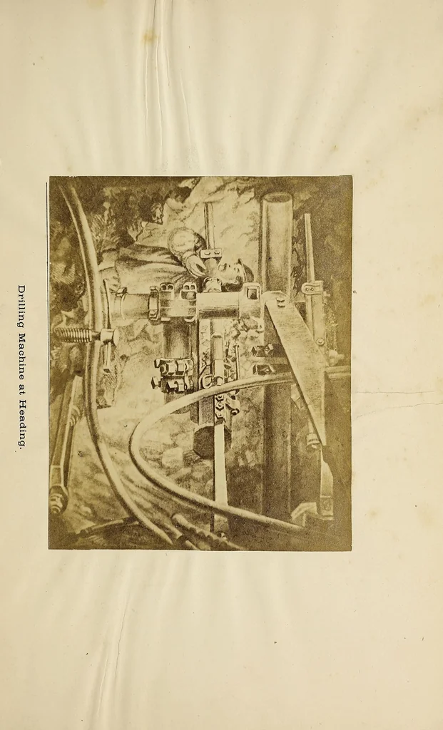 An illustration from Tri-nitro-glycerin : as applied in the Hoosac Tunnel, submarine blasting, etc. .., 1872, leaf 9