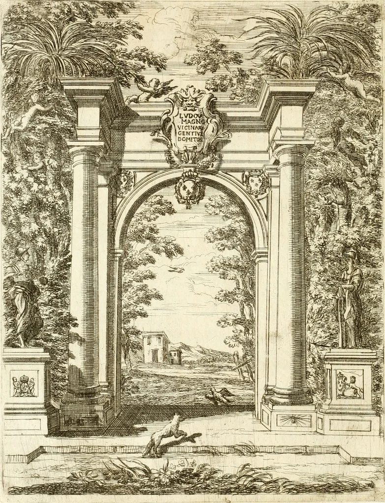 An illustration from Discours sur les arcs triomphaux dressés en la ville d'Aix, : a l'heureuse arrivée de Monseigneur le duc de Bourgogne, & de Monseigneur le duc de Berry, 1701, leaf 15