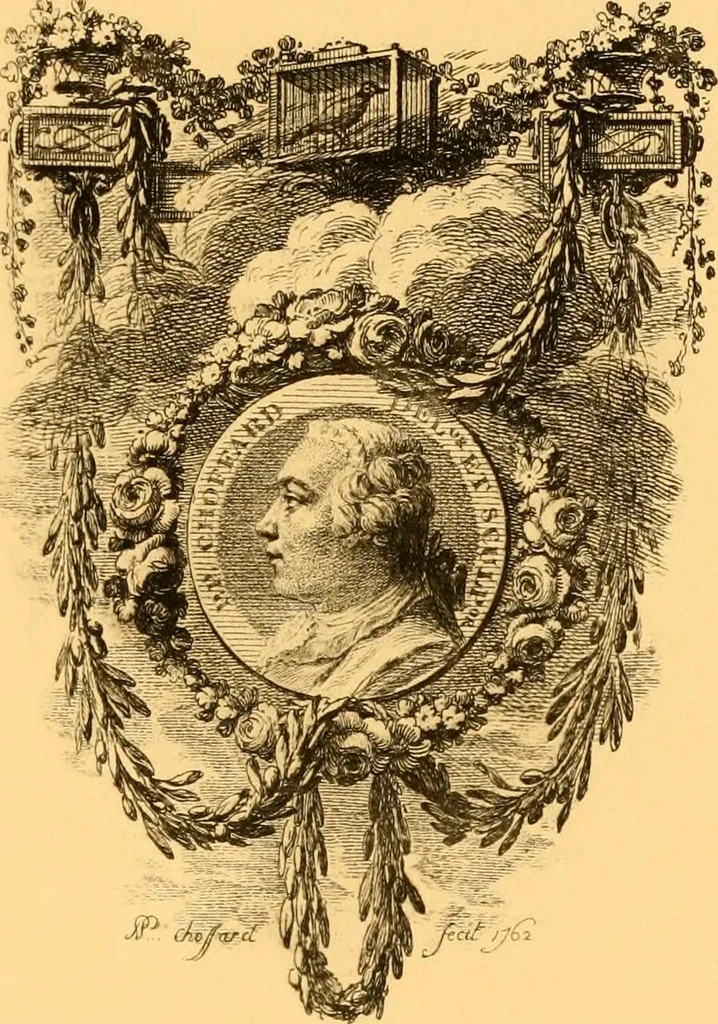 An illustration from A trio of eighteenth century French engravers of portraits in miniature. Ficquet, Savart, Grateloup, 1899, leaf 136
