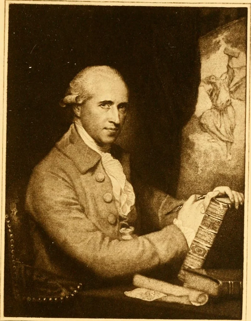 An illustration from A trio of eighteenth century French engravers of portraits in miniature. Ficquet, Savart, Grateloup, 1899, leaf 50