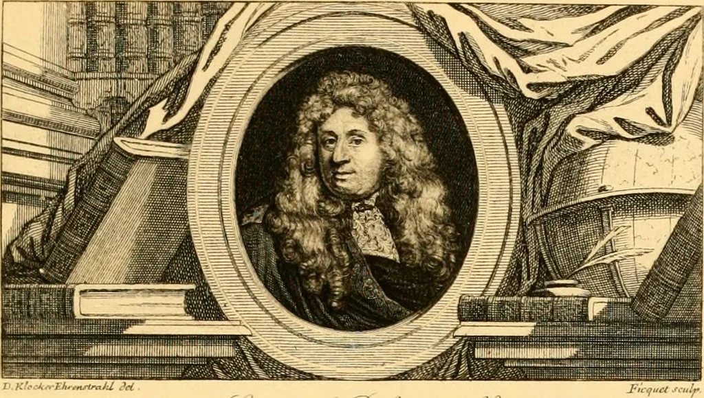 An illustration from A trio of eighteenth century French engravers of portraits in miniature. Ficquet, Savart, Grateloup, 1899, leaf 76