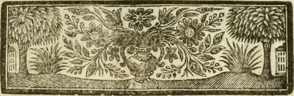 An illustration from A trip to the moon, 1728, leaf 96