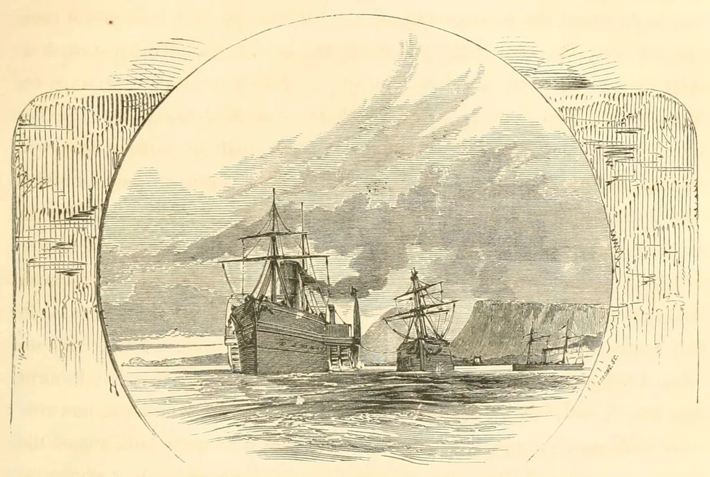 An illustration from A trip to Newfoundland; its scenery and fisheries; with an account of the laying of the submarine telegraph cable, 1855, leaf 103