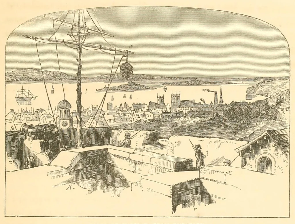 An illustration from A trip to Newfoundland; its scenery and fisheries; with an account of the laying of the submarine telegraph cable, 1855, leaf 21