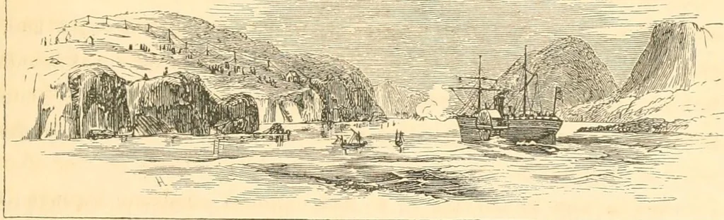 An illustration from A trip to Newfoundland; its scenery and fisheries; with an account of the laying of the submarine telegraph cable, 1855, leaf 27