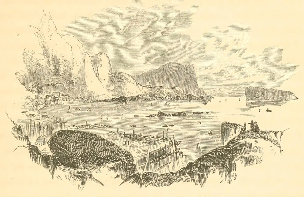 An illustration from A trip to Newfoundland; its scenery and fisheries; with an account of the laying of the submarine telegraph cable, 1855, leaf 47