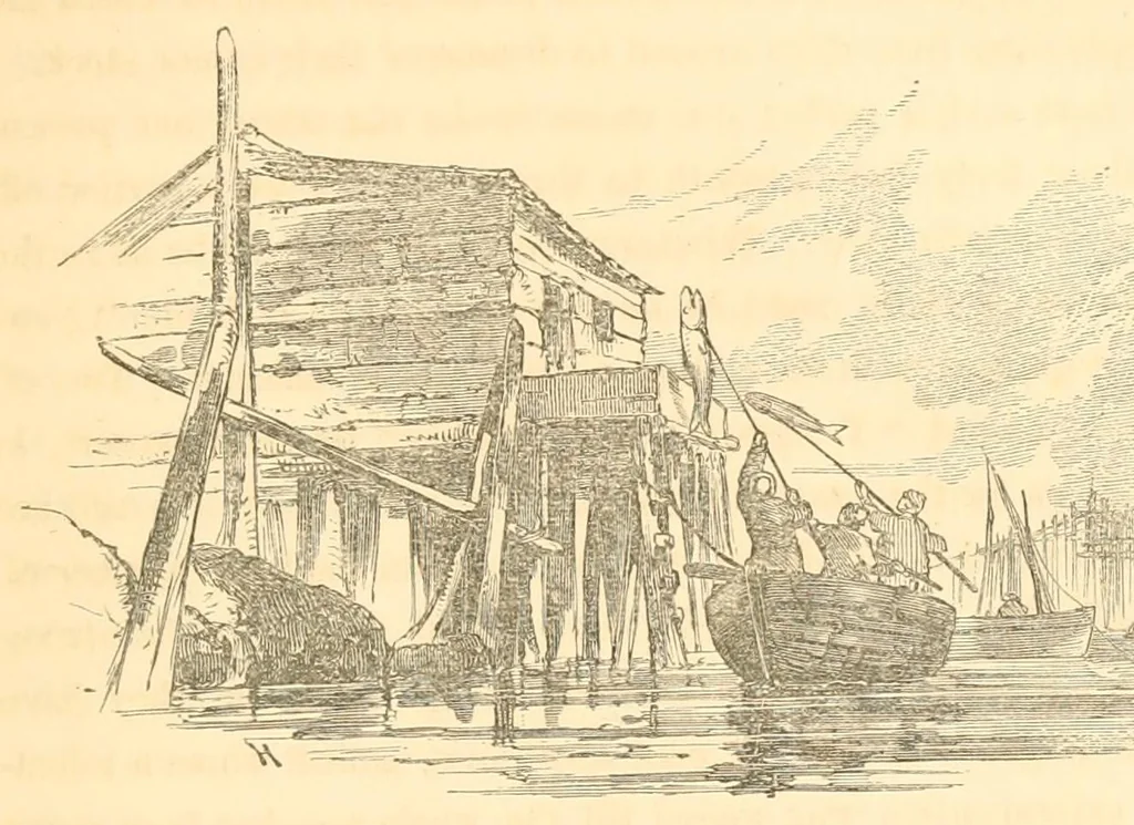 An illustration from A trip to Newfoundland; its scenery and fisheries; with an account of the laying of the submarine telegraph cable, 1855, leaf 53