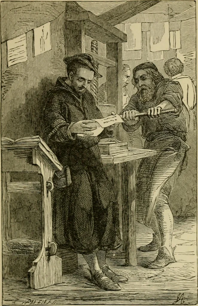 An illustration from Triumphs of invention and discovery in art and science, 1876, leaf 42