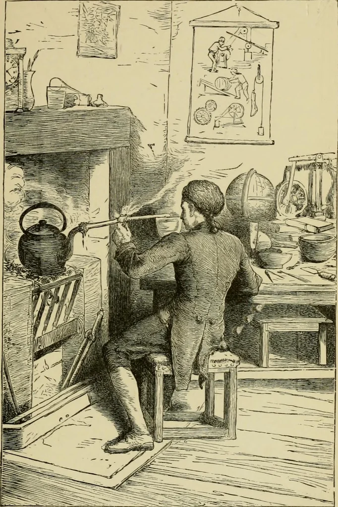 An illustration from Triumphs of invention and discovery in art and science, 1876, leaf 78