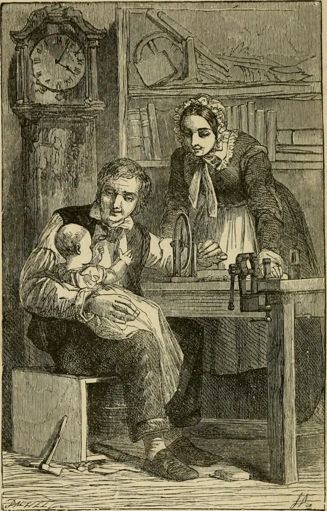 An illustration from Triumphs of invention and discovery in art and science, 1876, leaf 9