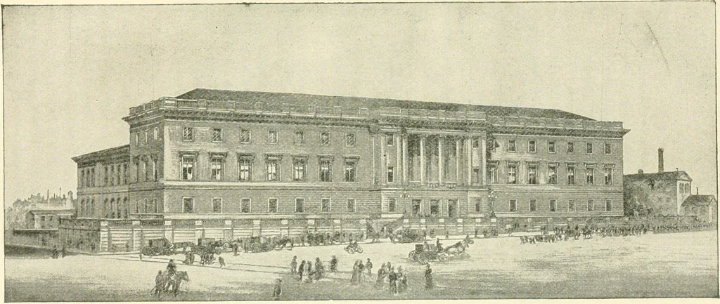 An illustration from Triumphs and wonders of the 19th century, a volume of original, historic and descriptive writings showing the many and marvellous achievements which distinguish an hundred years of material, intellectual, social and moral progress, 1901, leaf 482