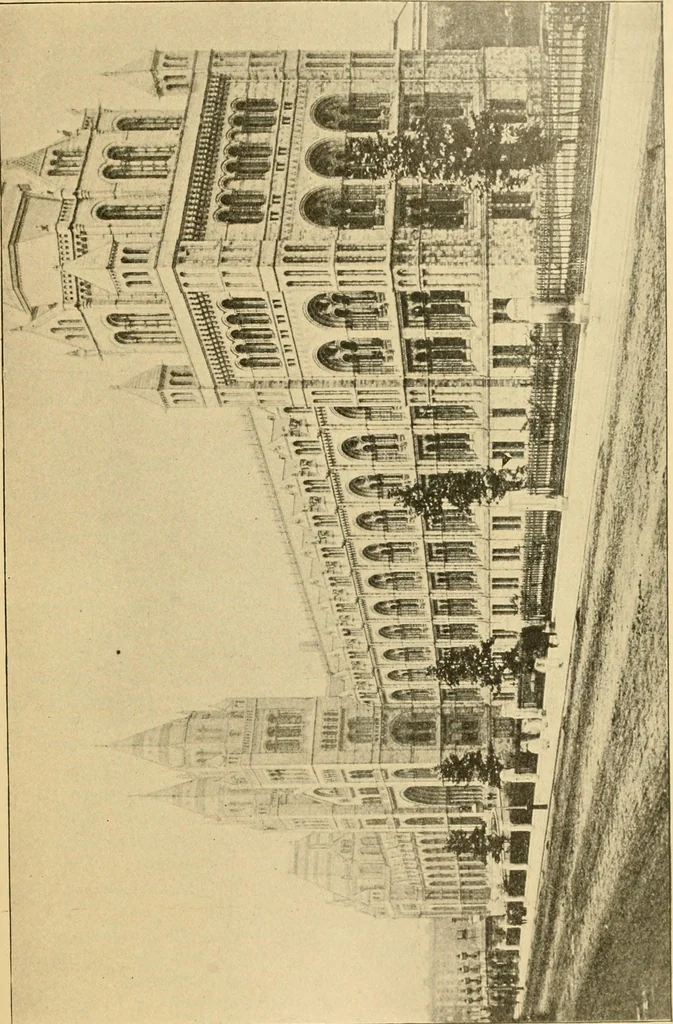 An illustration from Triumphs and wonders of the 19th century, the true mirror of a phenomenal era, a volume of original, entertaining and instructive historic and descriptive writings, showing the many and marvellous achievements which distinguish an hundred years of material, intellectual, social and moral progress .., 1899, leaf 190