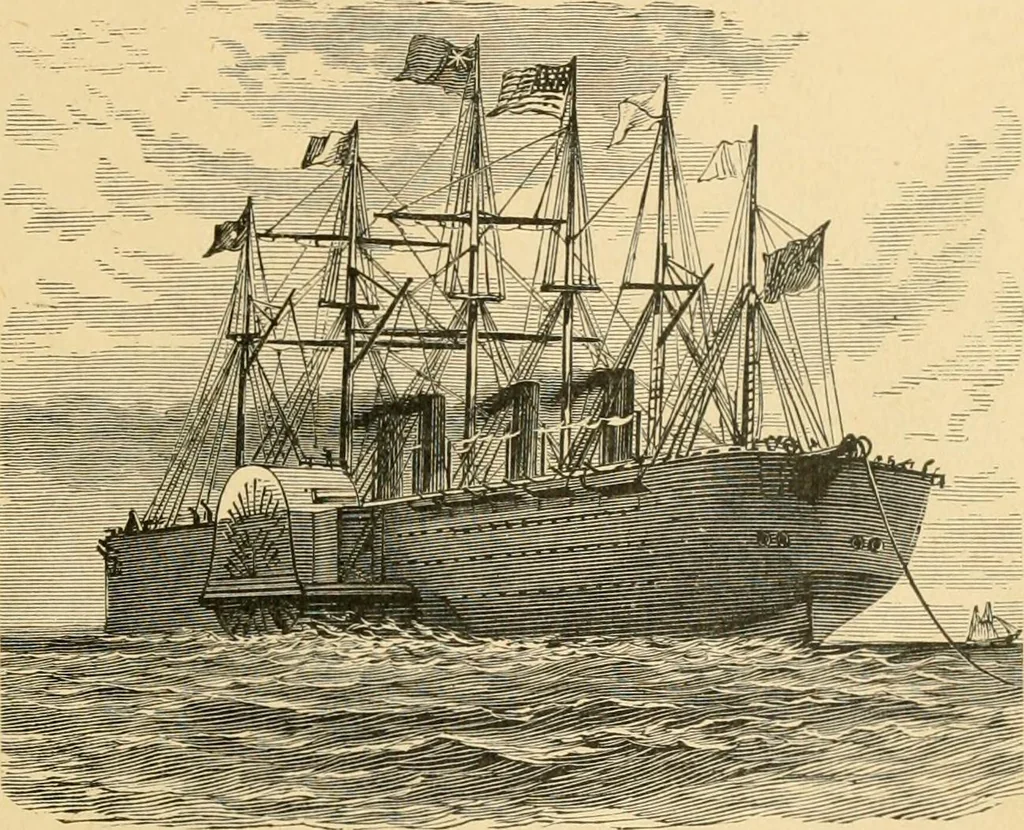An illustration from Triumphs and wonders of the 19th century, the true mirror of a phenomenal era, a volume of original, entertaining and instructive historic and descriptive writings, showing the many and marvellous achievements which distinguish an hundred years of material, intellectual, social and moral progress .., 1899, leaf 40