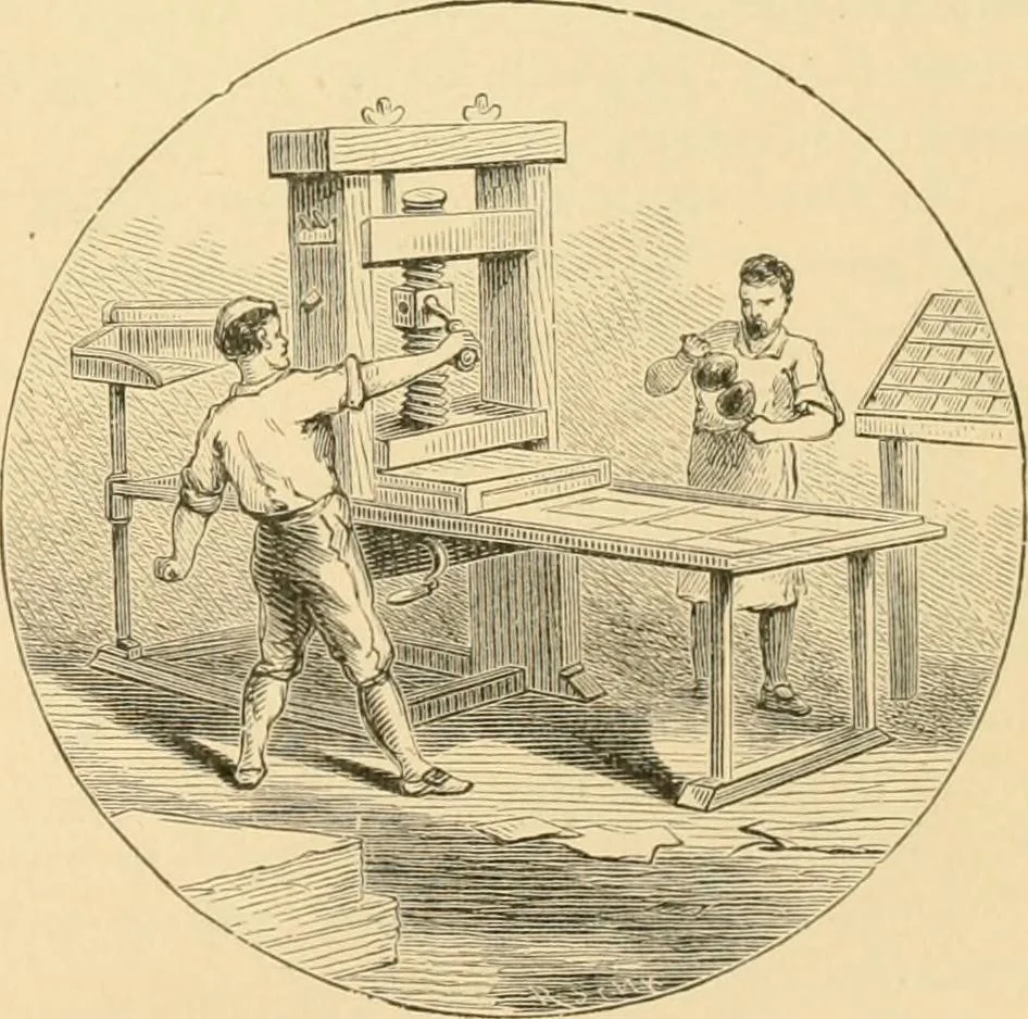 An illustration from Triumphs and wonders of the 19th century, the true mirror of a phenomenal era, a volume of original, entertaining and instructive historic and descriptive writings, showing the many and marvellous achievements which distinguish an hundred years of material, intellectual, social and moral progress .., 1899, leaf 574