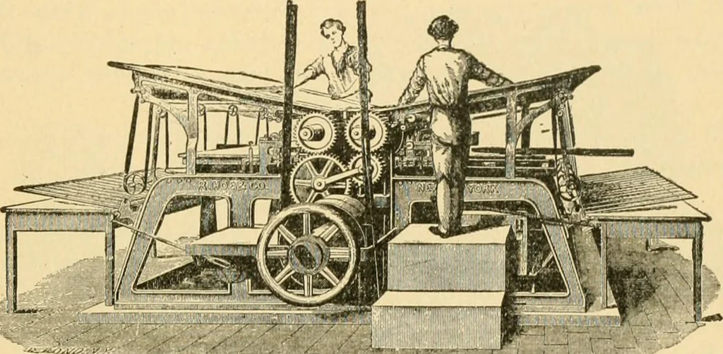 An illustration from Triumphs and wonders of the 19th century, the true mirror of a phenomenal era, a volume of original, entertaining and instructive historic and descriptive writings, showing the many and marvellous achievements which distinguish an hundred years of material, intellectual, social and moral progress .., 1899, leaf 580