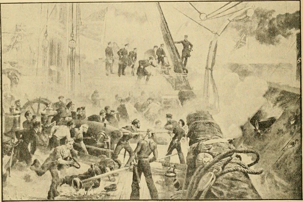 An illustration from Triumphs and wonders of the 19th century, the true mirror of a phenomenal era, a volume of original, entertaining and instructive historic and descriptive writings, showing the many and marvellous achievements which distinguish an hundred years of material, intellectual, social and moral progress .., 1899, leaf 67