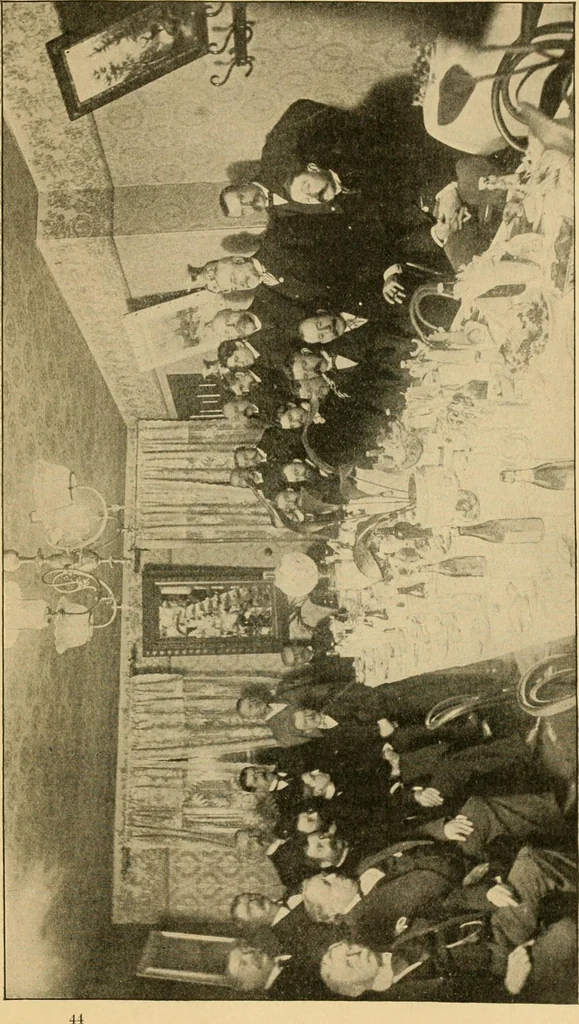 An illustration from Triumphs and wonders of the 19th century, the true mirror of a phenomenal era, a volume of original, entertaining and instructive historic and descriptive writings, showing the many and marvellous achievements which distinguish an hundred years of material, intellectual, social and moral progress .., 1899, leaf 728