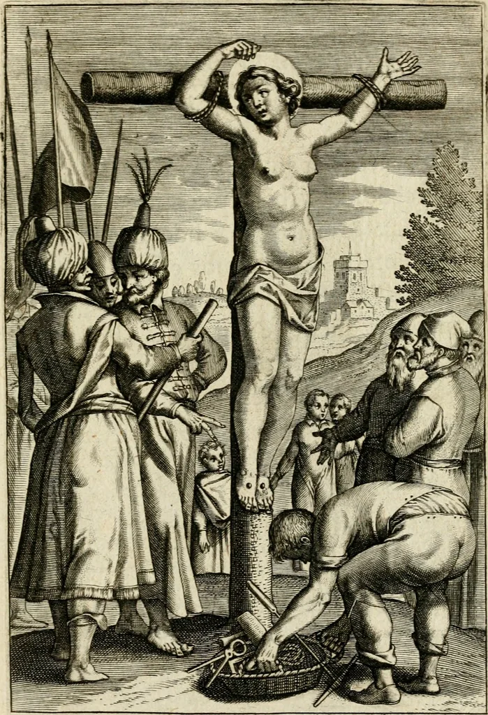 An illustration from Trivmphus Iesu Christi crucifixi, 1608, leaf 100