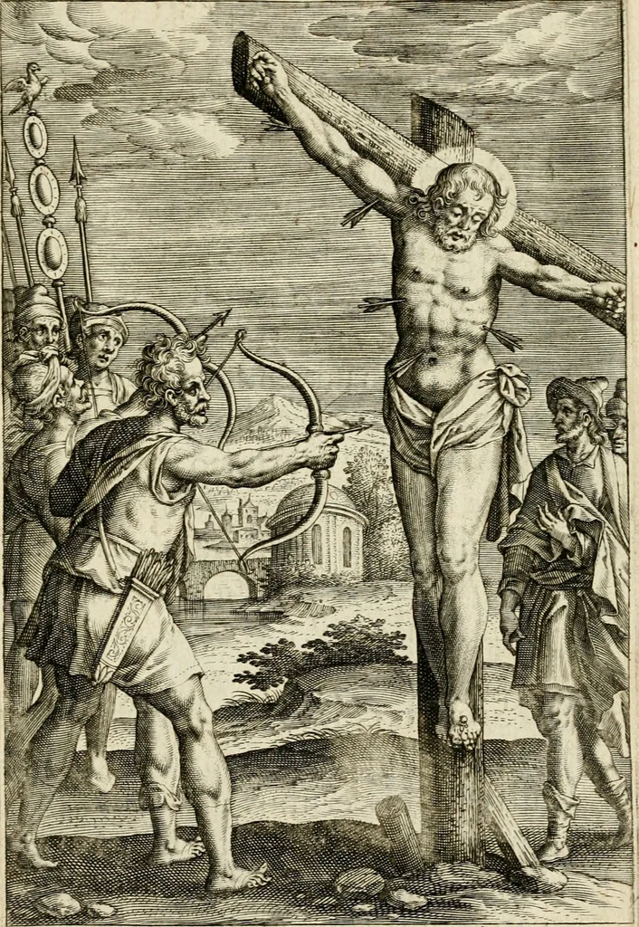 An illustration from Trivmphus Iesu Christi crucifixi, 1608, leaf 106