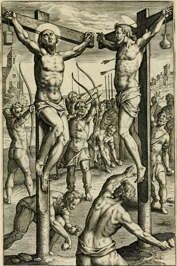 An illustration from Trivmphus Iesu Christi crucifixi, 1608, leaf 118