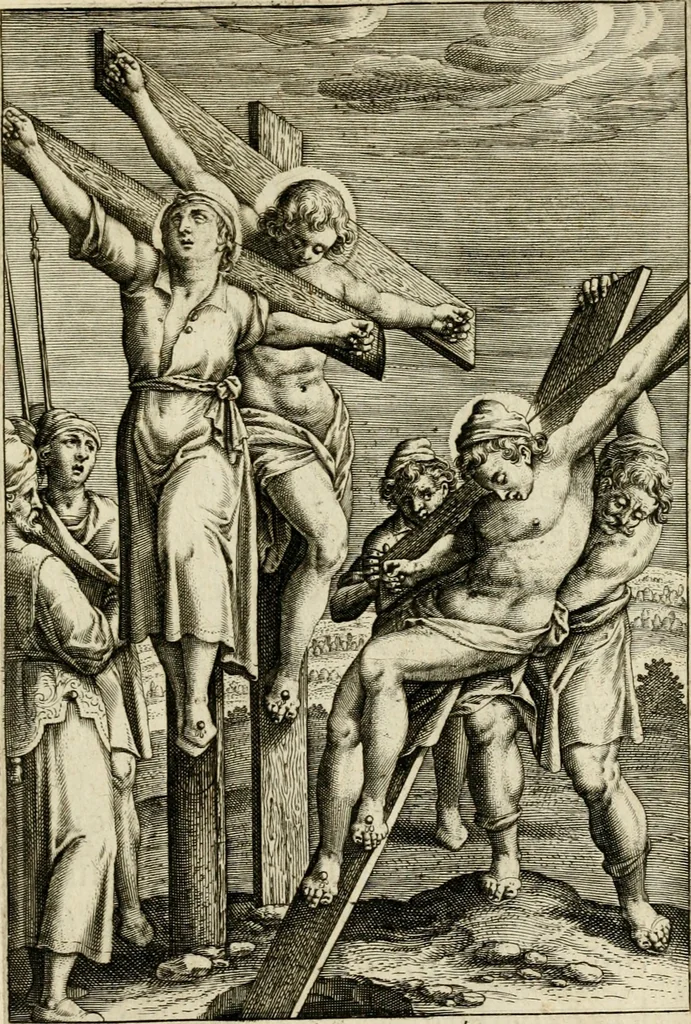 An illustration from Trivmphus Iesu Christi crucifixi, 1608, leaf 120