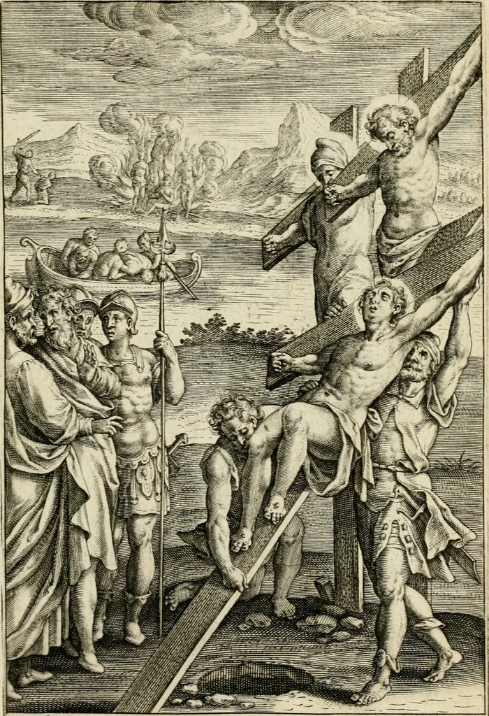 An illustration from Trivmphus Iesu Christi crucifixi, 1608, leaf 124