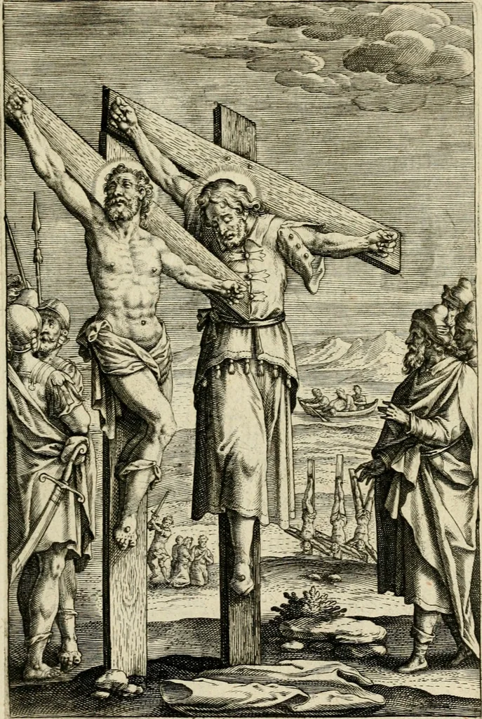 An illustration from Trivmphus Iesu Christi crucifixi, 1608, leaf 136