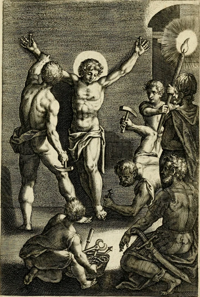 An illustration from Trivmphus Iesu Christi crucifixi, 1608, leaf 154