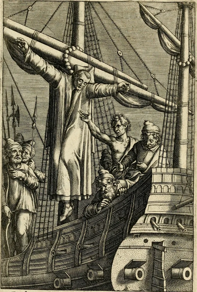 An illustration from Trivmphus Iesu Christi crucifixi, 1608, leaf 158