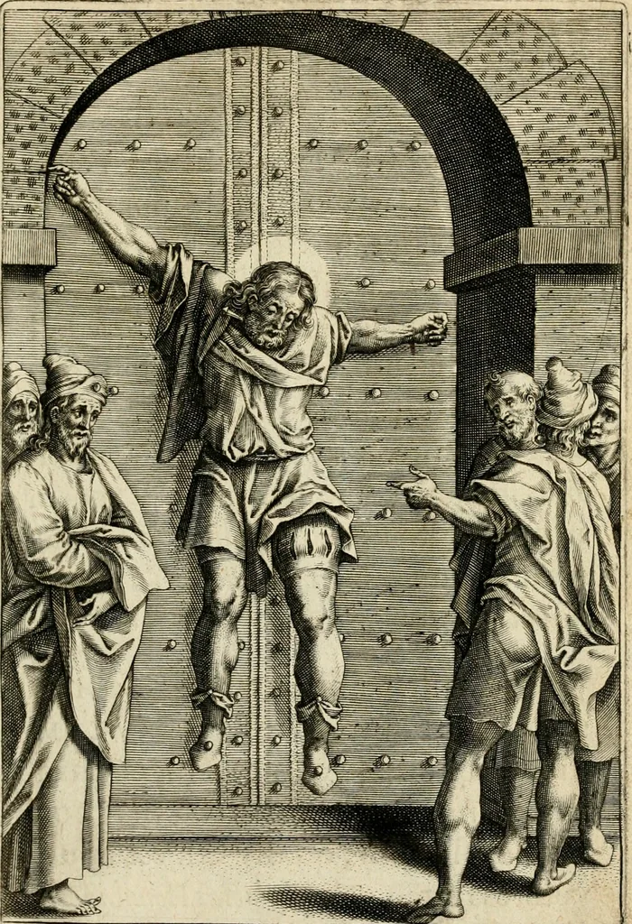 An illustration from Trivmphus Iesu Christi crucifixi, 1608, leaf 28