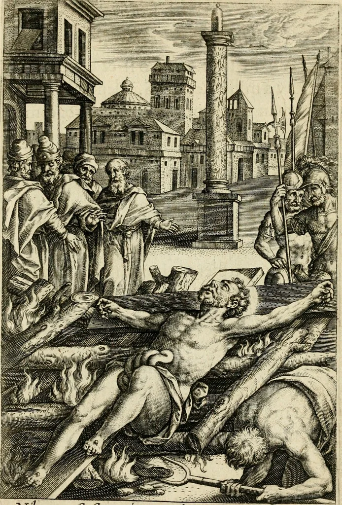 An illustration from Trivmphus Iesu Christi crucifixi, 1608, leaf 30