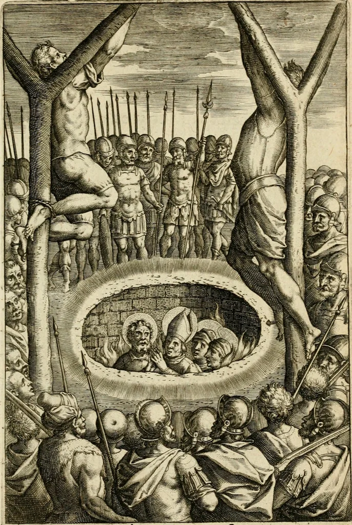 An illustration from Trivmphus Iesu Christi crucifixi, 1608, leaf 32