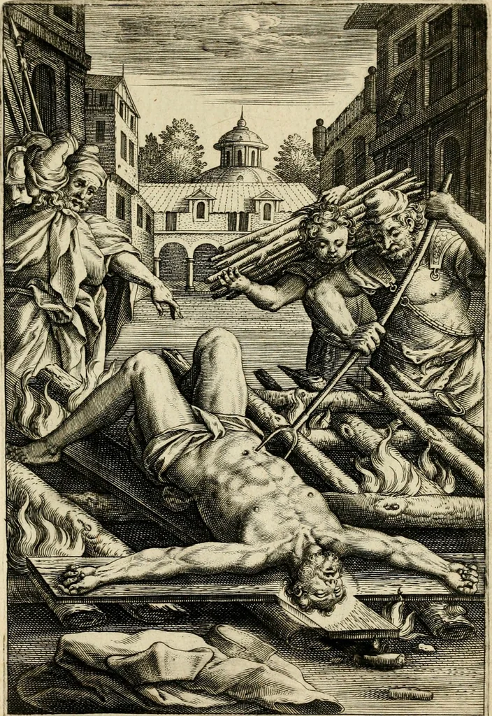 An illustration from Trivmphus Iesu Christi crucifixi, 1608, leaf 34