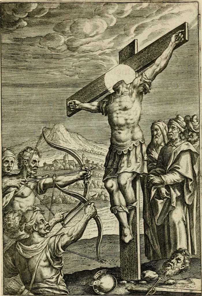 An illustration from Trivmphus Iesu Christi crucifixi, 1608, leaf 36