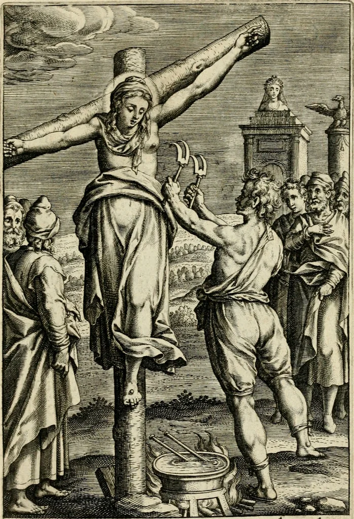 An illustration from Trivmphus Iesu Christi crucifixi, 1608, leaf 40