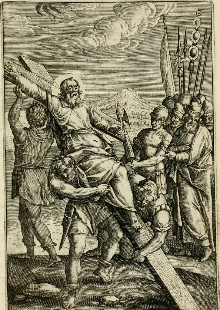 An illustration from Trivmphus Iesu Christi crucifixi, 1608, leaf 42