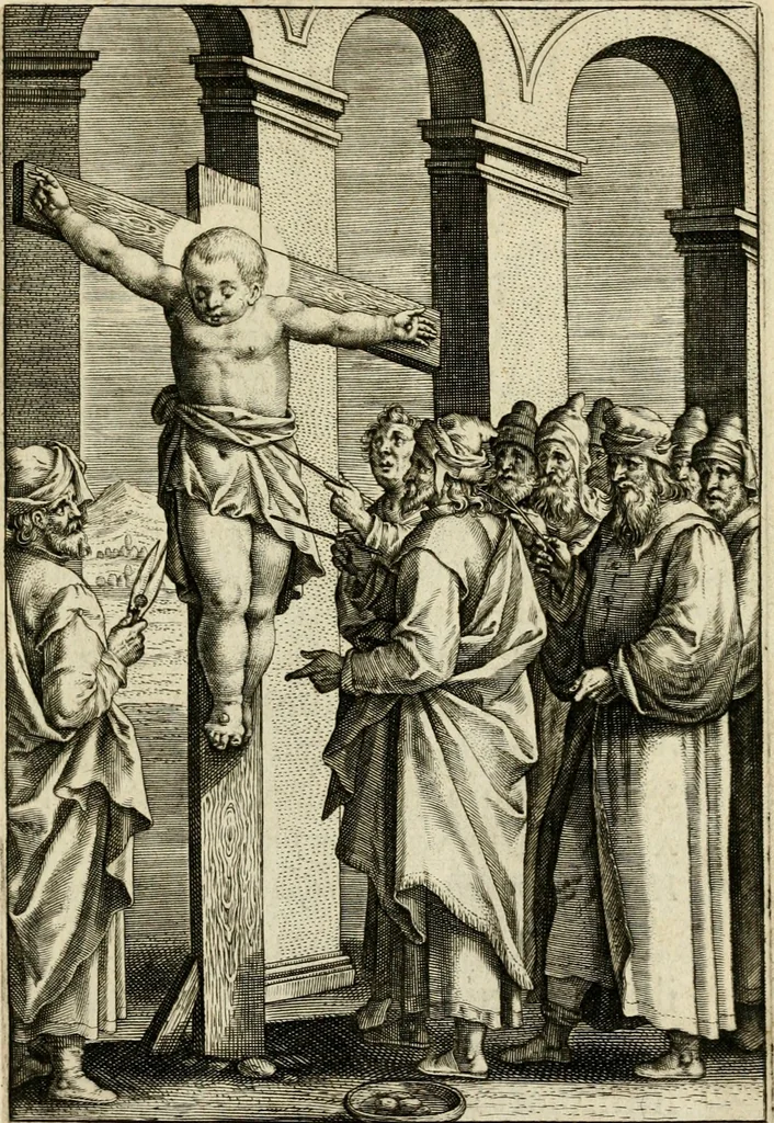 An illustration from Trivmphus Iesu Christi crucifixi, 1608, leaf 54