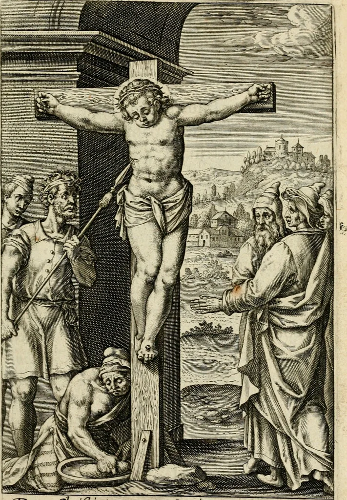 An illustration from Trivmphus Iesu Christi crucifixi, 1608, leaf 56