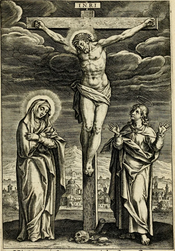 An illustration from Trivmphus Iesu Christi crucifixi, 1608, leaf 58