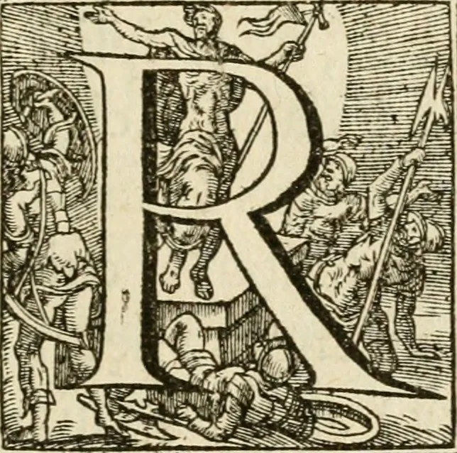 An illustration from Trivmphus Iesu Christi crucifixi, 1608, leaf 6