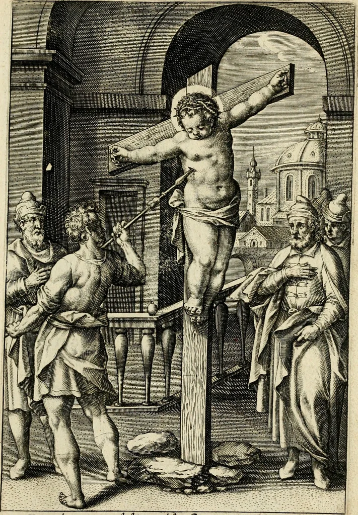 An illustration from Trivmphus Iesu Christi crucifixi, 1608, leaf 62