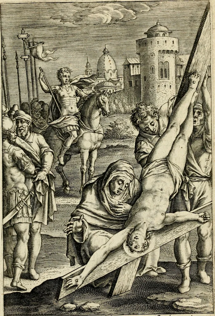 An illustration from Trivmphus Iesu Christi crucifixi, 1608, leaf 64