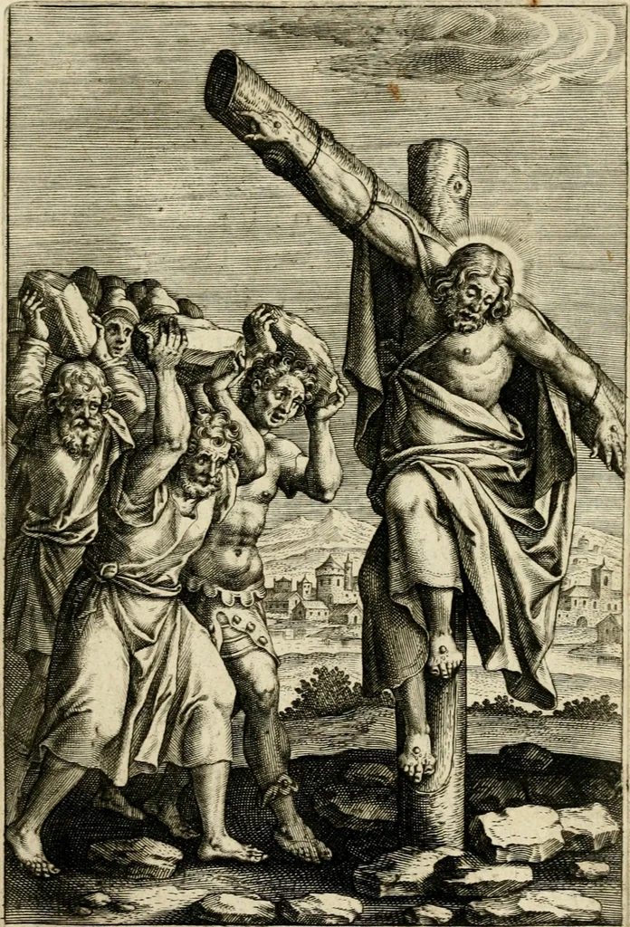 An illustration from Trivmphus Iesu Christi crucifixi, 1608, leaf 74