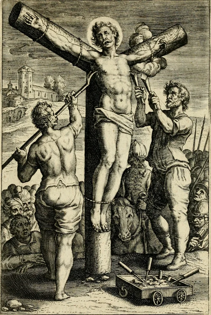 An illustration from Trivmphus Iesu Christi crucifixi, 1608, leaf 86