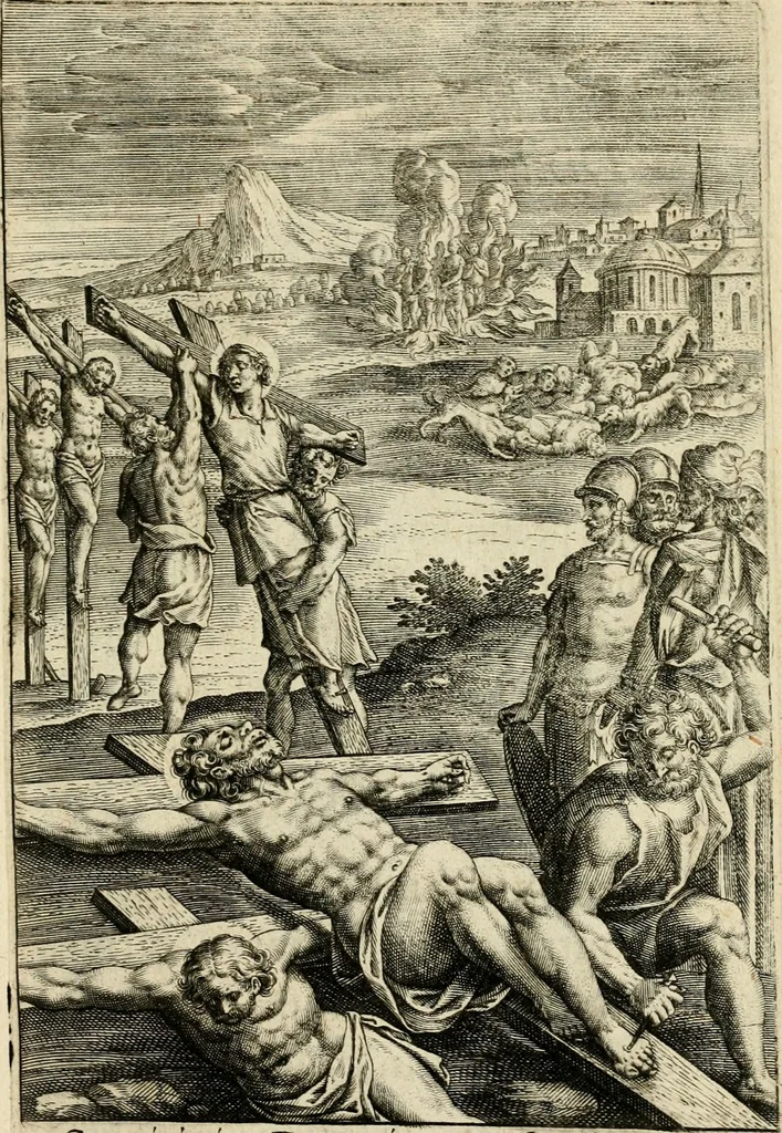 An illustration from Trivmphus Iesu Christi crucifixi, 1608, leaf 92
