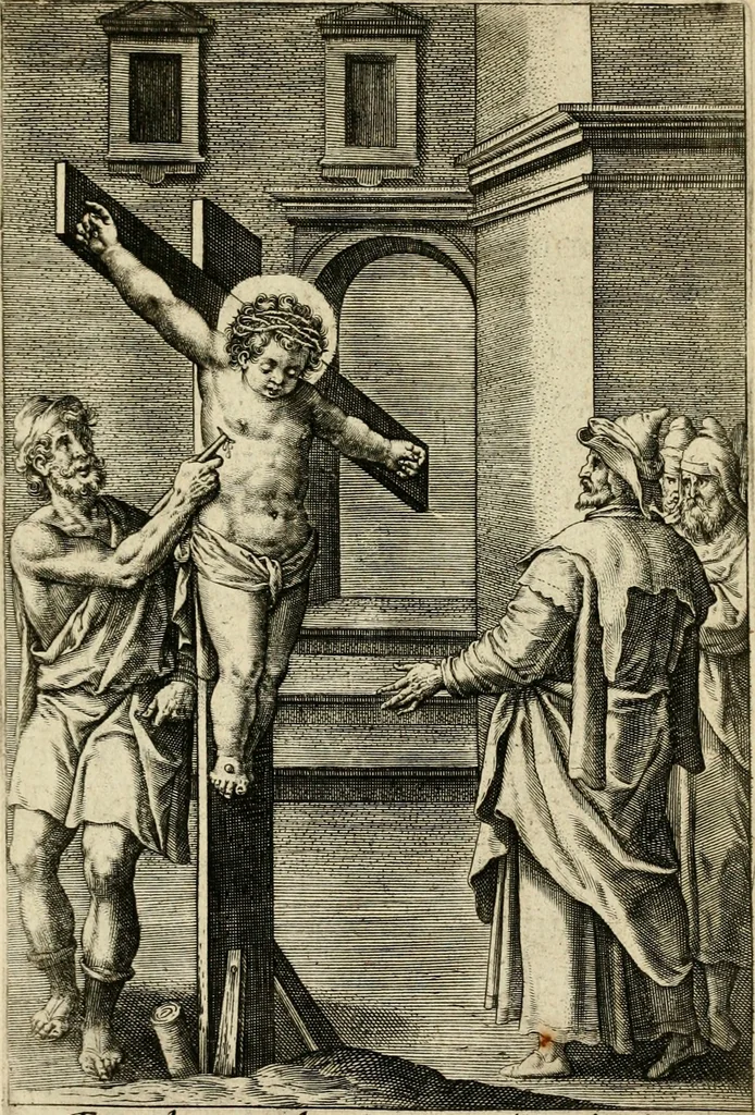 An illustration from Trivmphus Iesu Christi crucifixi, 1608, leaf 96